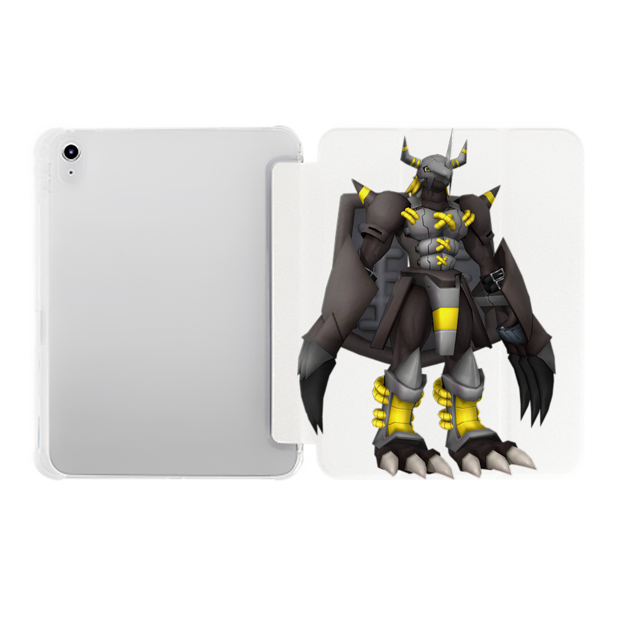 （画像用） Digimon デジタルモンスター/デジモン IPad ケース ペン収納付き 三つ折りスタンド PUレザー×シリコン 対応機種9.5/10.5/10.9インチ